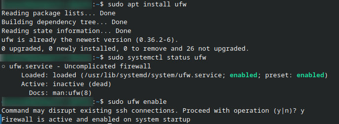 Installing UFW on Ubuntu